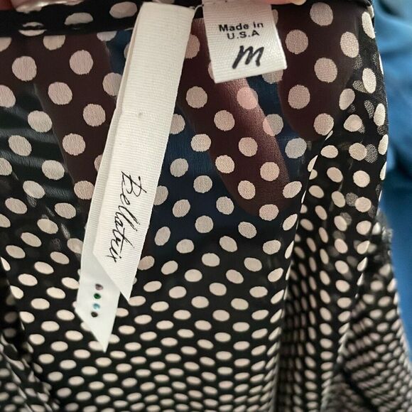 EUC Bellatrix Sheer Polka Dot Print Duster Blouse - Size M - Picture 5 of 5